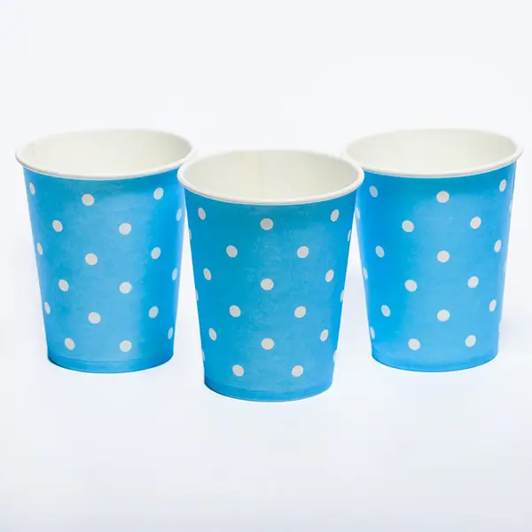 Набір стаканчиків "Горох блакитний" 10 штук