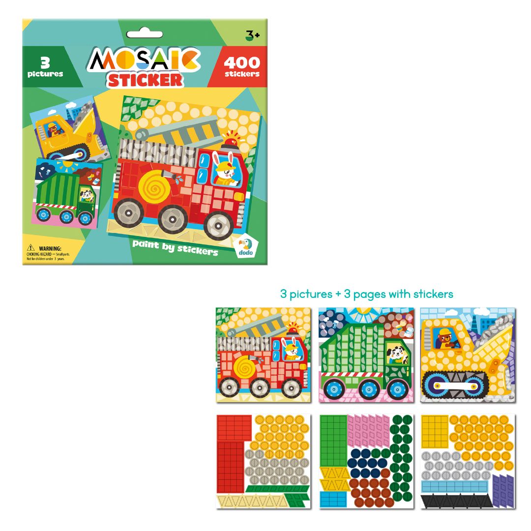 Набір для творчості. Мозаїка зі стікерами Транспорт