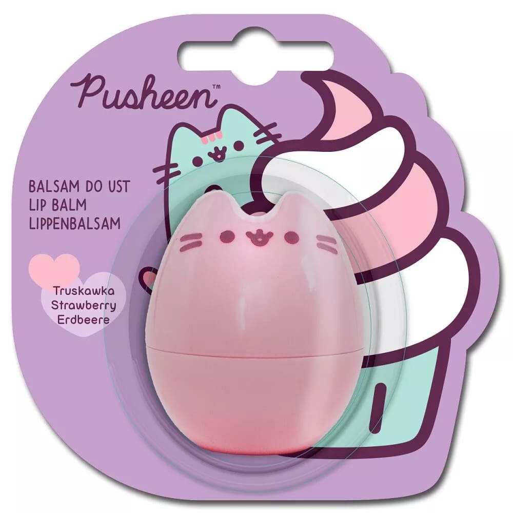 Бальзам для губ 3D з ароматом полуниці ТМ "Pusheen", 6 г