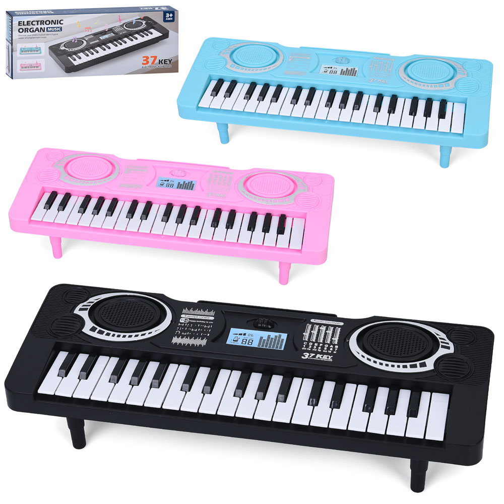 Синтезатор R888 37 клавіш, 34,5-13-8,5см, музика, 2 режими, 3 кольори, бат.,кор,