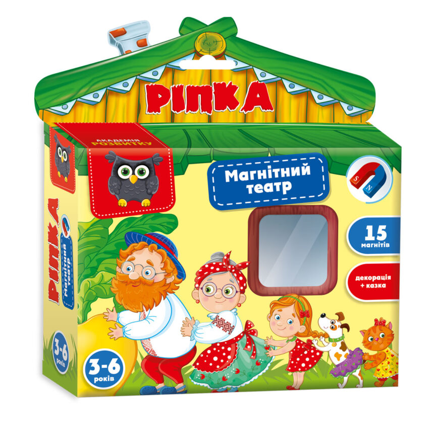 Гра настільна Vladi Toys магнітний театр Академія розвитку "Ріпка" VT3206-29 (укр)