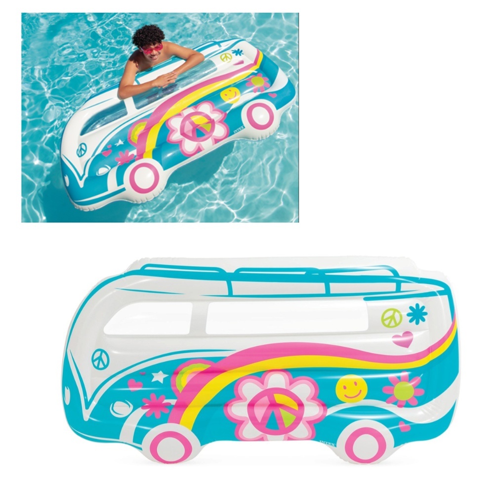 Плотик 58728 (6шт) надувний, Автобус/Фургон, 183-109см, від 9-ти років, навантаження до 100кг, в кор-ці,