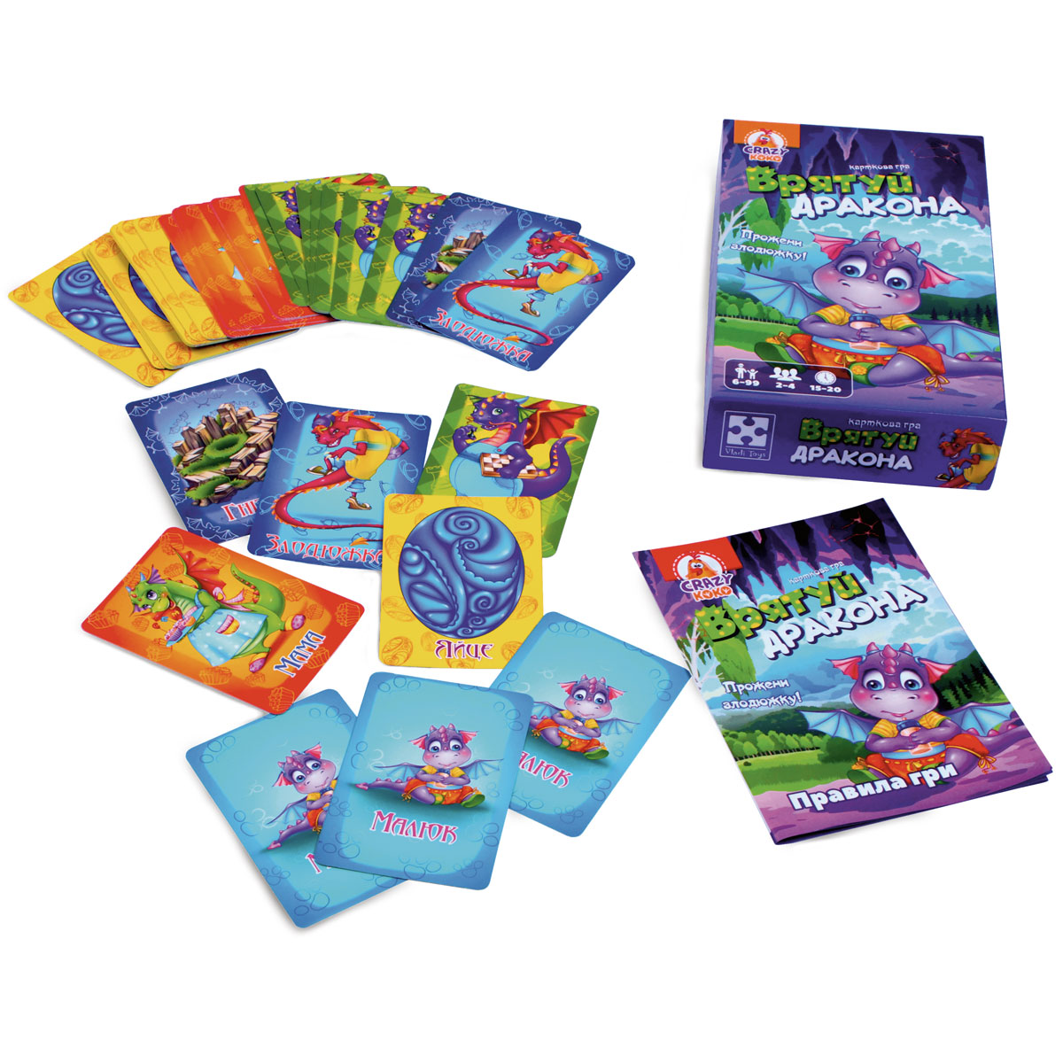 Гра настільна Vladi Toys розважальна. Врятуй дракона. VT8077-03 (укр)