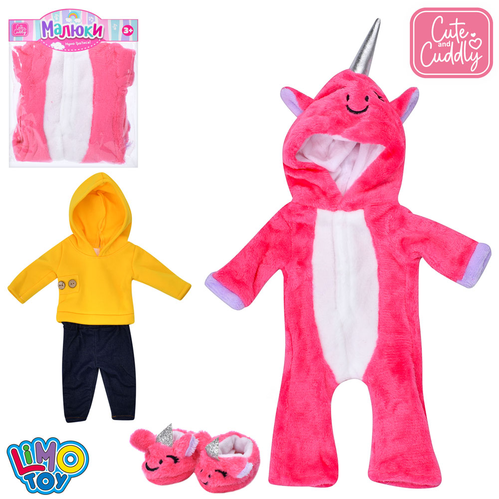 Вбрання для ляльки M 6043 UA 2 види, кул., 19-23-1 см.