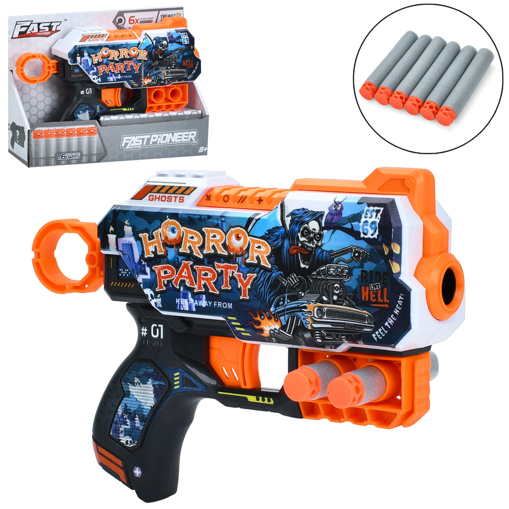 Пістолет BH121 м'які кулі 6 шт., кор., 20,5-15-5 см.