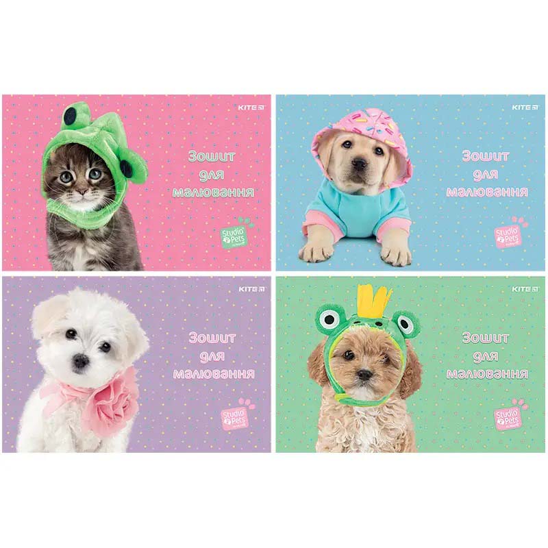 Зошит для малювання, 24 арк., скоба, софт тач + УФ лак, SP