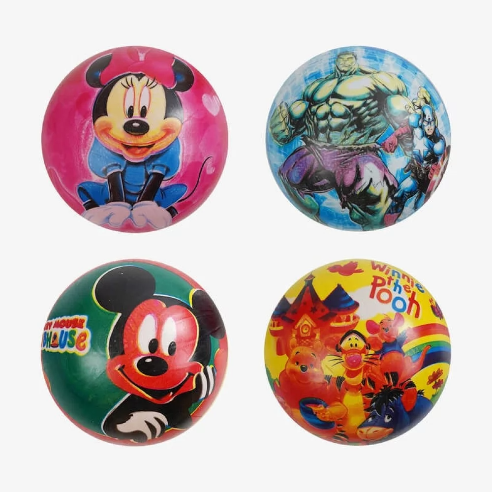 М`яч гумовий F 43241 (600) 4 види, діаметр - 19 см, ВИДАЄТЬСЯ ТІЛЬКИ МІКС ВИДІВ