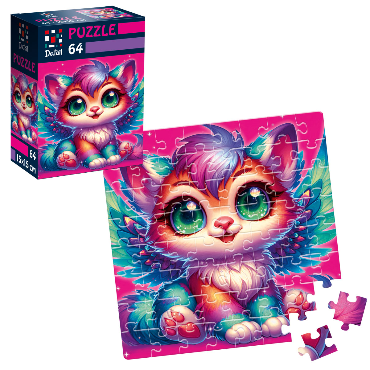 Пазли De.tail. Крилате кошеня. 64 деталі DT1234-04 (укр)