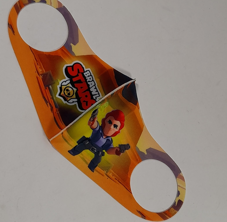 Маска Pitta Print S Brawl Stars Кольт Orange																						