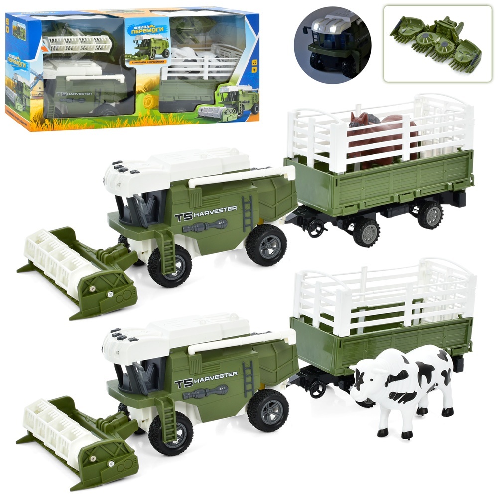 Комбайн M 4943 інерц., 2 види, муз., світло, бат. (табл.), кор., 51-24-12 см.