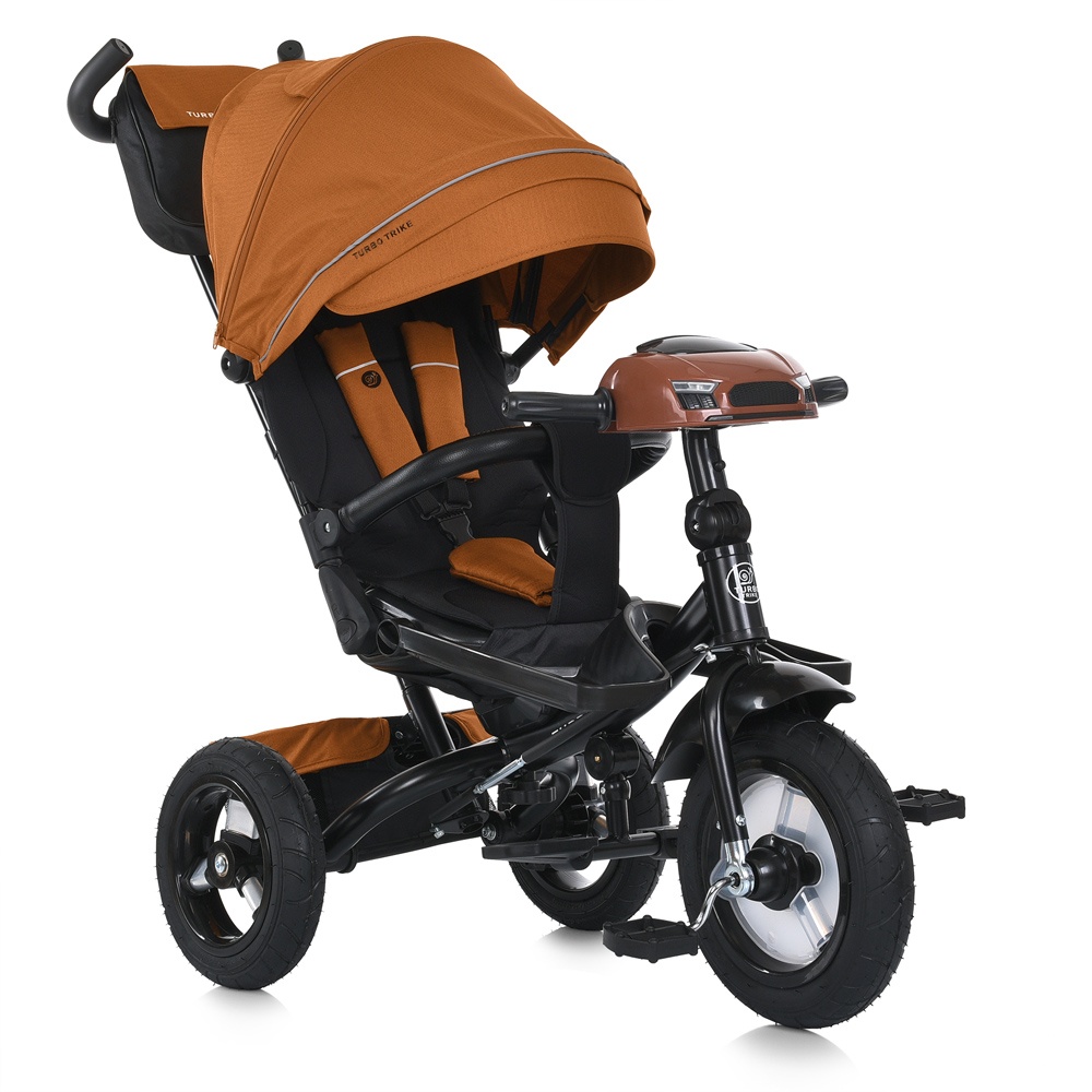 Велосипед MT 1007-11 3кол.гума(12/10),оберт.сид.,3-точк.рем.безп.,USB/ВТ,пульт,світло,сумка,помаранч