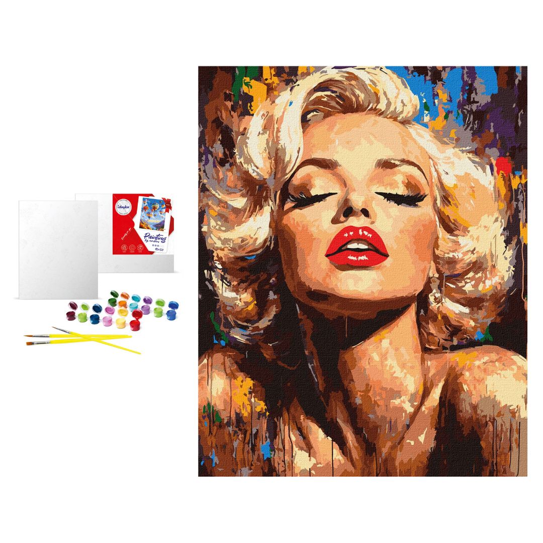 Набір для розпису по номерах "Яскрава Монро" 40х50см