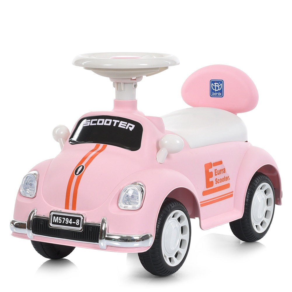 Каталка-толокар M 5794-8 муз., світло, рожевий