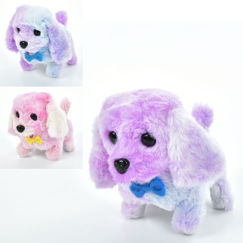 М'яка іграшка MP 2317 собака,рухає головою,ходить,рухає хвостом,мікс видів,муз.,бат.,кул.,16-13-9см