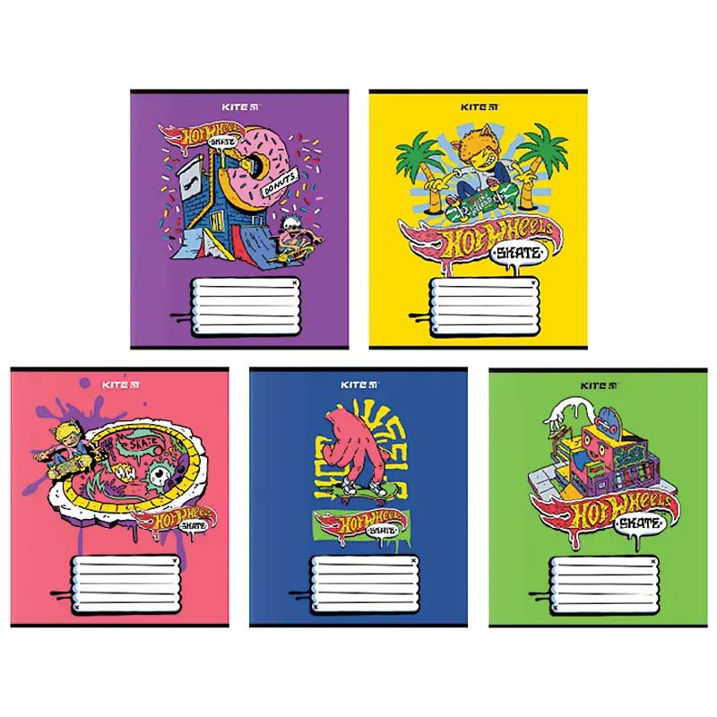 Зошит 18 арк., лін., гібр. лак + УФ лак, HW