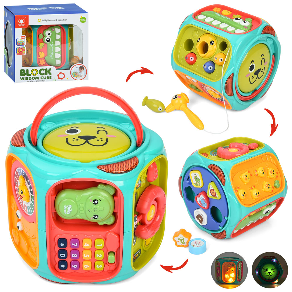 Гра 856 куб/багатогранник,сортер,магнитна гра,кермо,,рух.деталі,,муз.(англ),світло,бат.,кор.,21-20,5