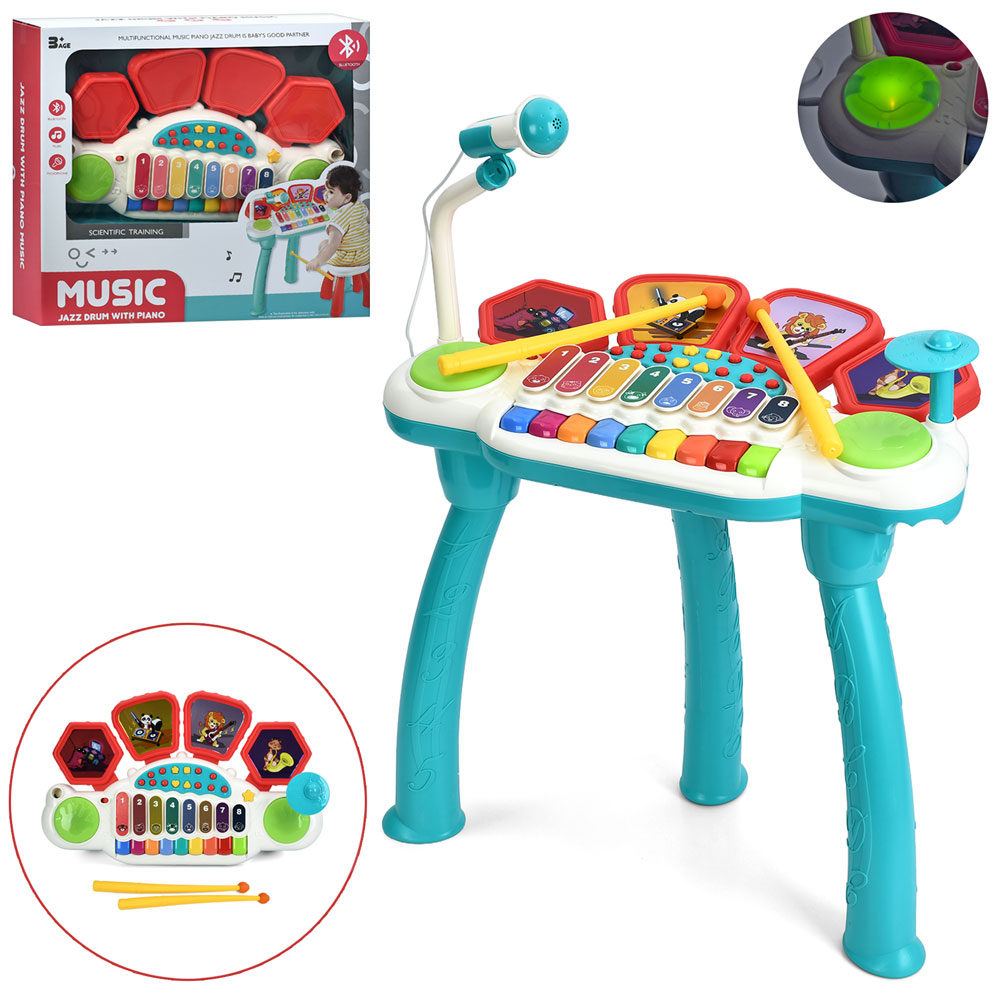 Піаніно N51001 на ніжках,музичний центр,запис,,ксилофон,барабани,ВТ,муз.,світло,бат.,кор.,58-52,5-16