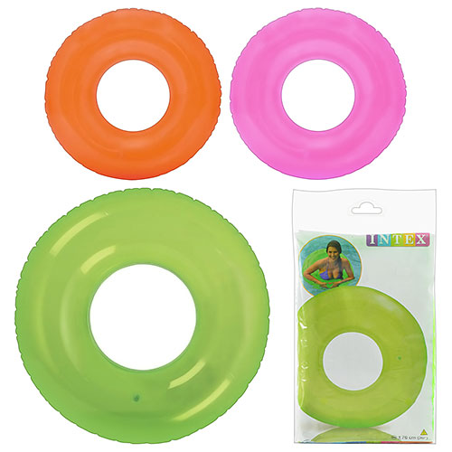 Круг 59260 однотонний, 76 см., від 8-ми років, 3 кольори (лайм, аква, рожевий), кул., 23,5-15 см.