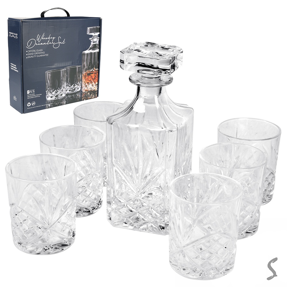 Набір для віскі 7пр/наб 750мл/300мл (штоф, склянки) R32820