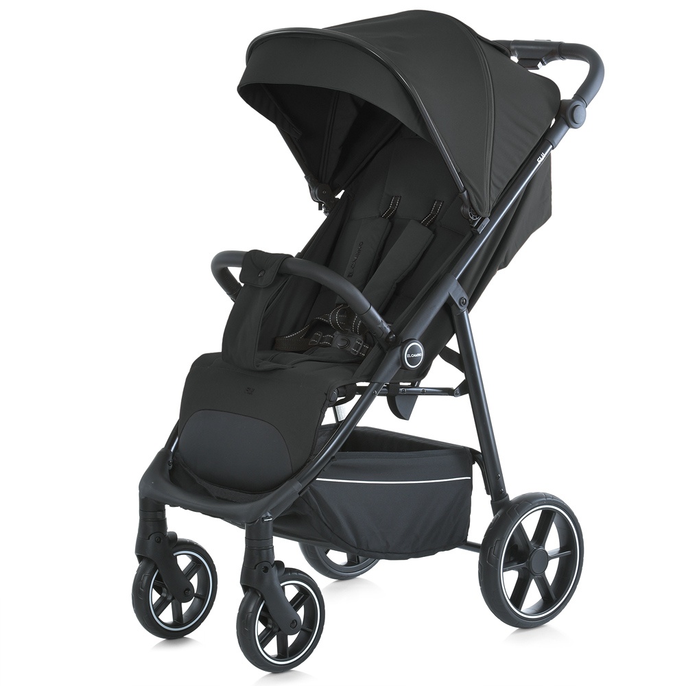 Візок дитячий ME 1113-2 FIJI Black прогулянковий, регул. ручка, москітна сітка, алюмін., чорний.