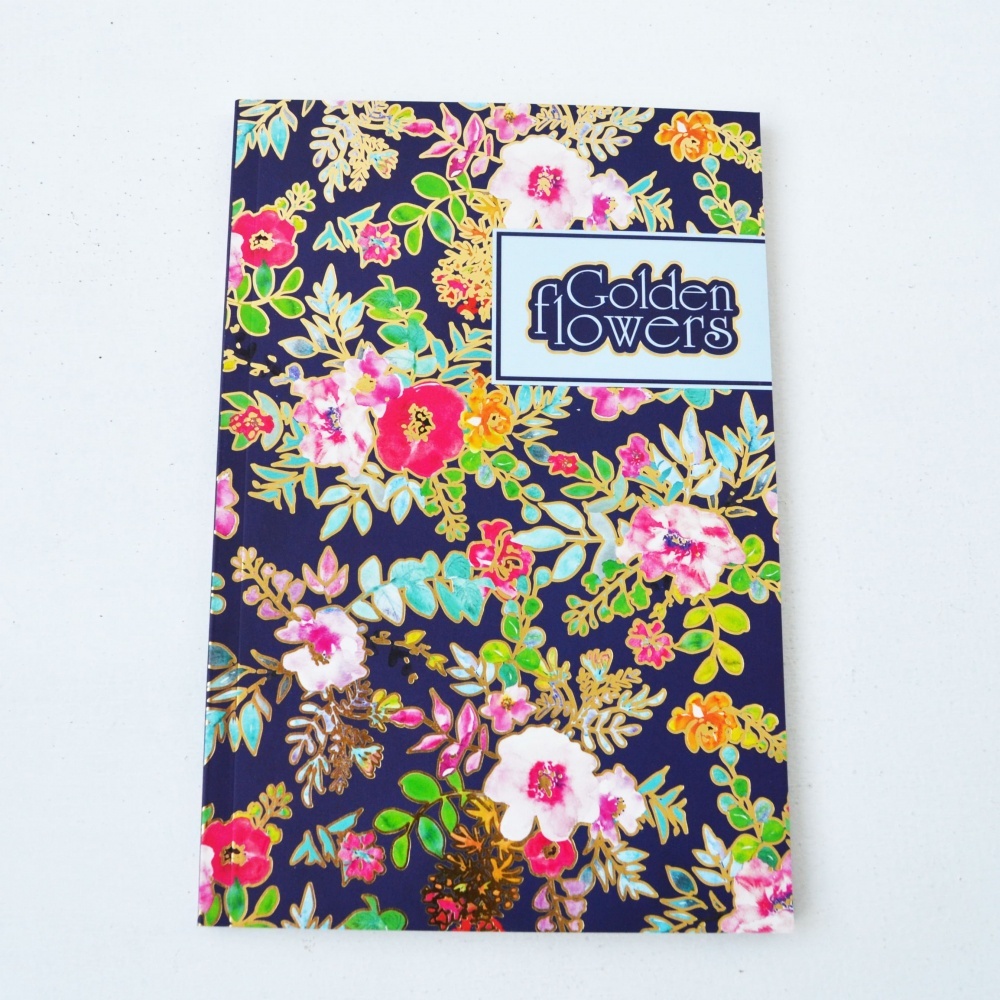 Блокнот TM Profiplan "Golden Flowers" violet, A5