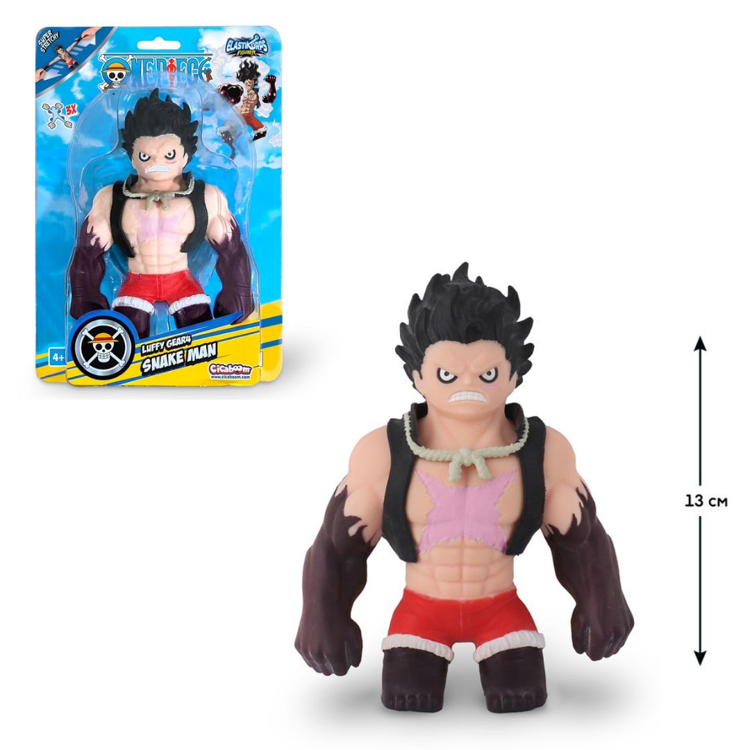 Стретч-іграшка ELASTIKORPS серії "One piece" – ЛУФФІ 4 ГІР. ЛЮДИНА-ЗМІЯ