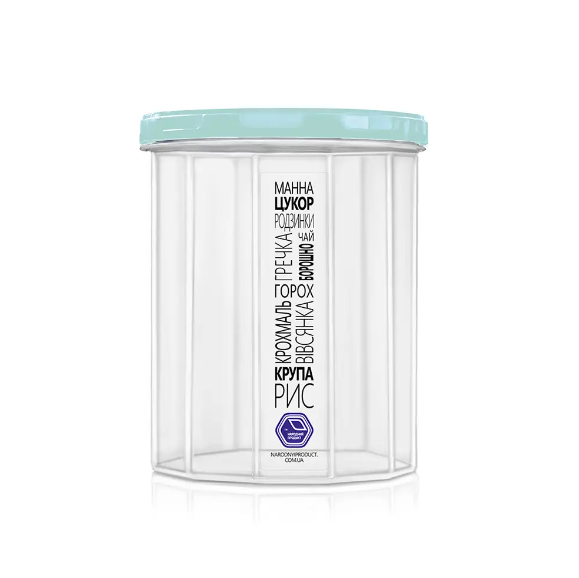 Ємність для сипучих продуктів 1.0л (м`ятна кришка) NP-83о
