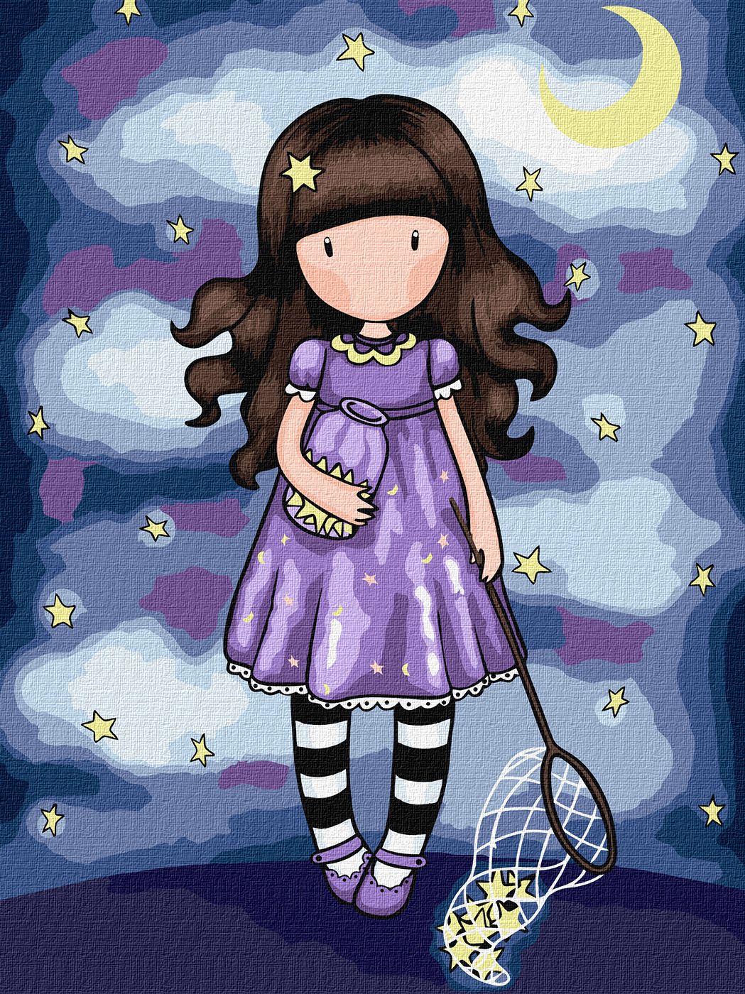 Набір для розпису по номерах для дітей "Catch A Falling Star Santoro Gorjuss Collection" 30х40см