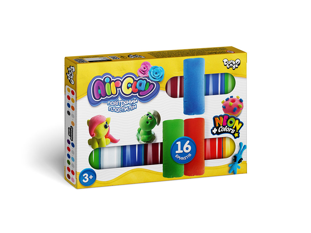 Креативна творчість "Air Clay" 16 шт укр (12) 