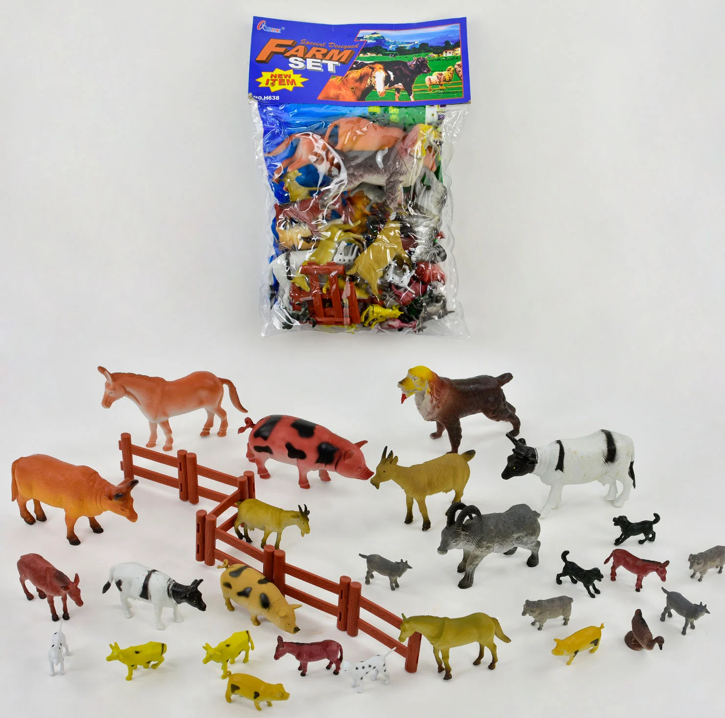 Набір домашніх тварин Н 638 (36/2) 21шт, у пакеті