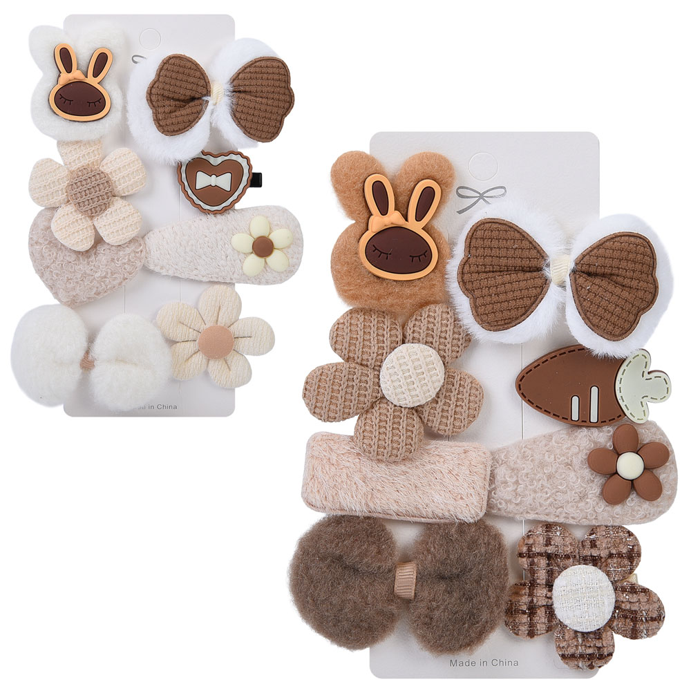 Аксесуар для волосся A0370 набір заколок 8шт, 2 кольори, на листі, 18-12-1,5, упак..12 шт