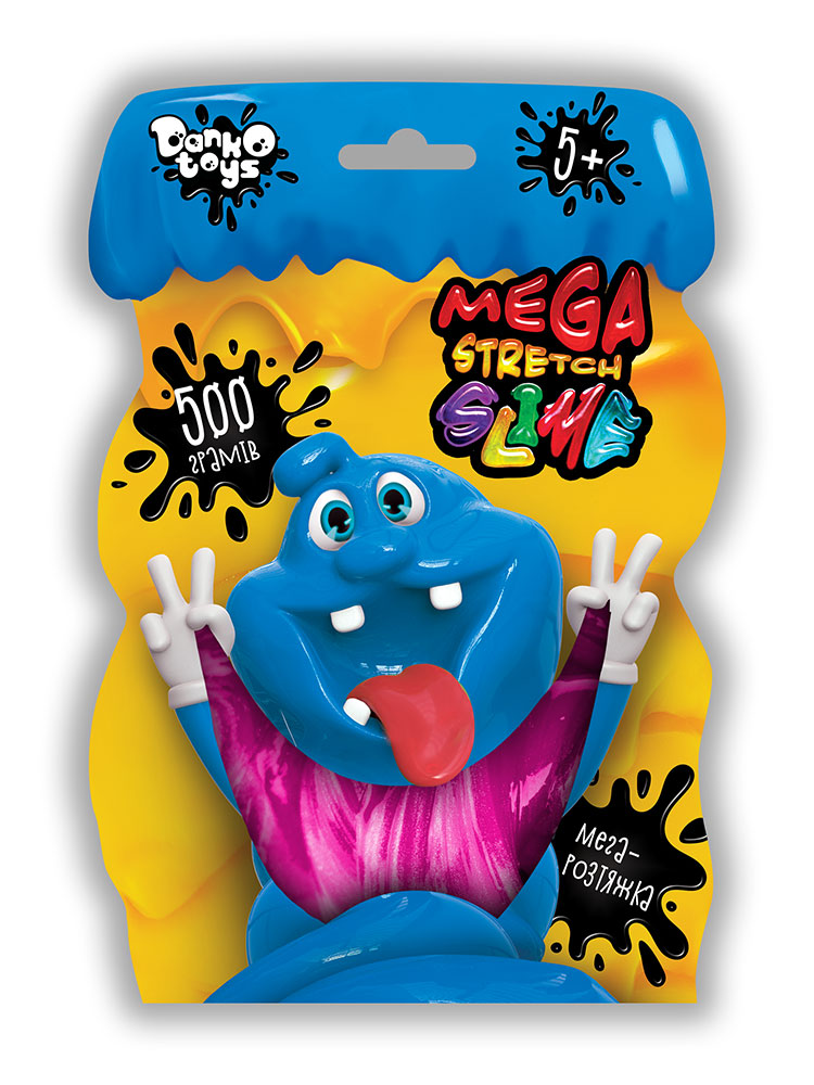 В'язка маса "Mega Stretch Slime" пакет 500г укр (12) 