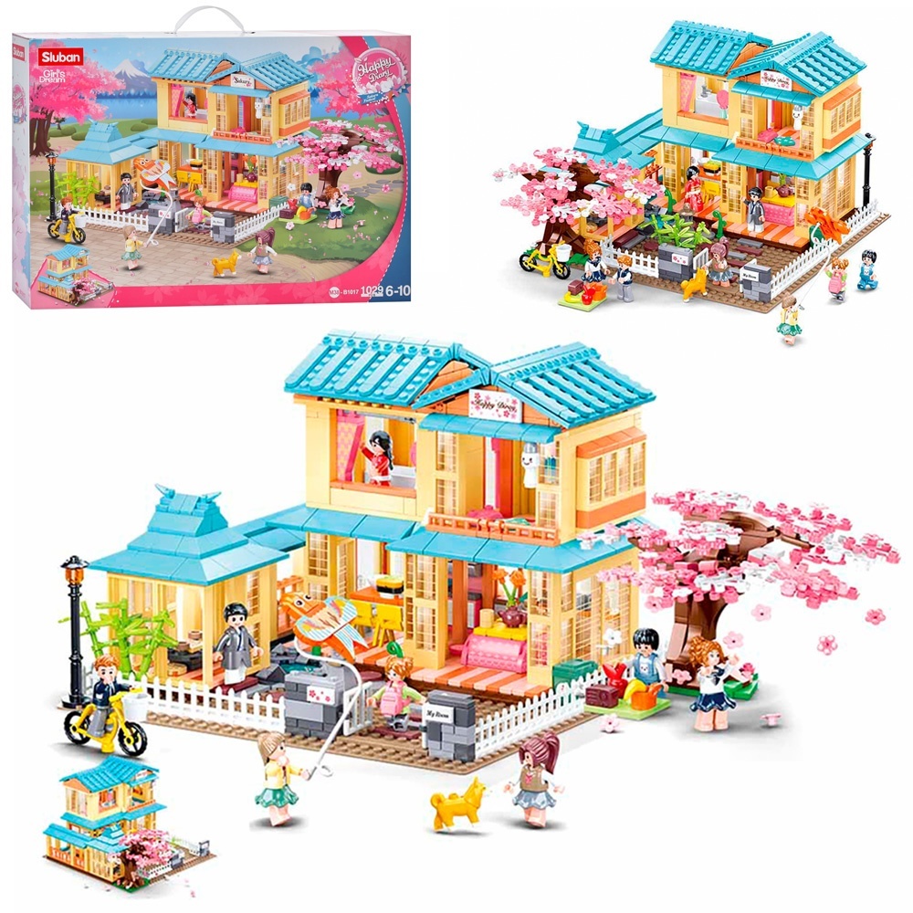 Конструктор SLUBAN M38-B1017 "Happy Diary": Японський пансіонат, 1021 дет.
