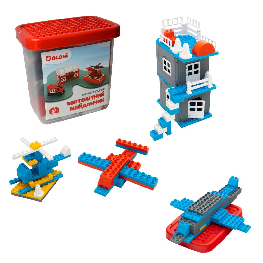 Конструктор "ВЕРТОЛІТ" 117 детал. 013888/08 в пластик. боксі