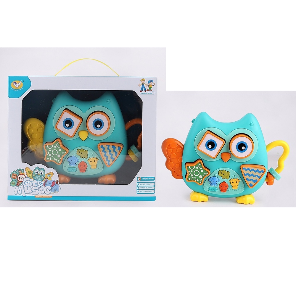 Піаніно 855-160A сова, музика,звуки тварин,світло,3 режими,сортер(4фігури),2 реж.гуч.,на бат.,в кор.