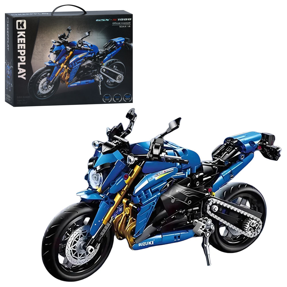 Конструктор K31001 мотоцикл, 1:6, 1017 дет., кор., 40-30-10 см.