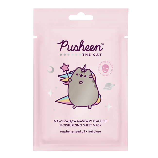 Зволожуюча маска для обличчя з олієї насіння малини ТМ "Pusheen", 17 г