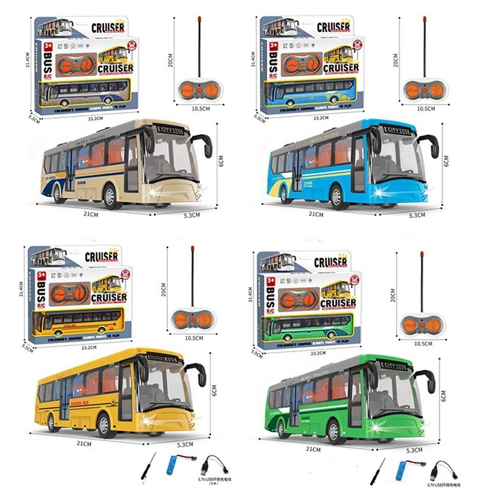 Автобус 925-700-1-2-3 радіо/к, акум, 21см, світло, USBзарядне, 4 кольори, в кор-ці, 23,5-21,5-5,5