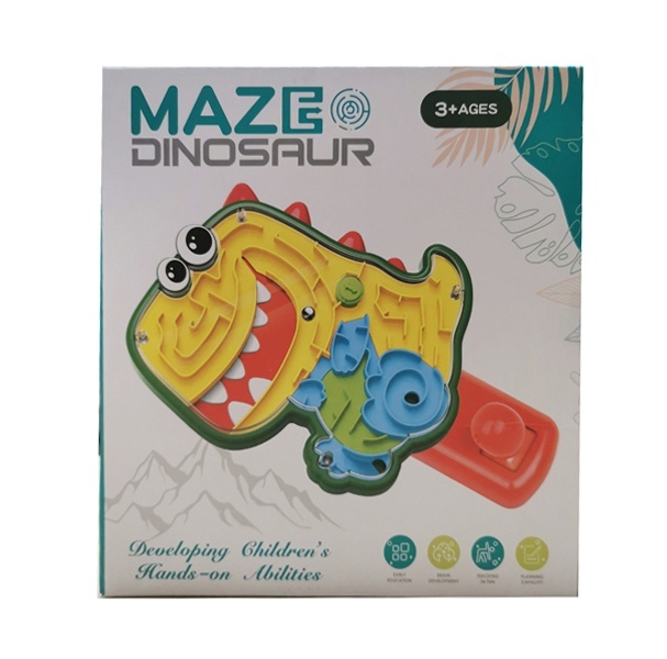 Гра 589-65 лабіринт, динозавр, платформа з важелем, кор., 21-22-7,5 см.