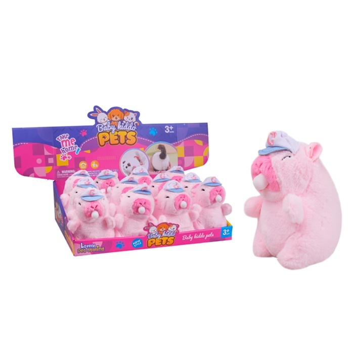 М'яка іграшка 7622B-71 капібара, жуйка, брелок, 12 шт. в диспл., 34-27-10 см.