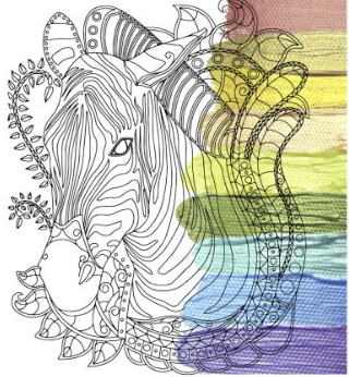 Набір для розпису - антистрес "Зебра" ТМ "RIVIERA BLANCA", шт	RB-0579