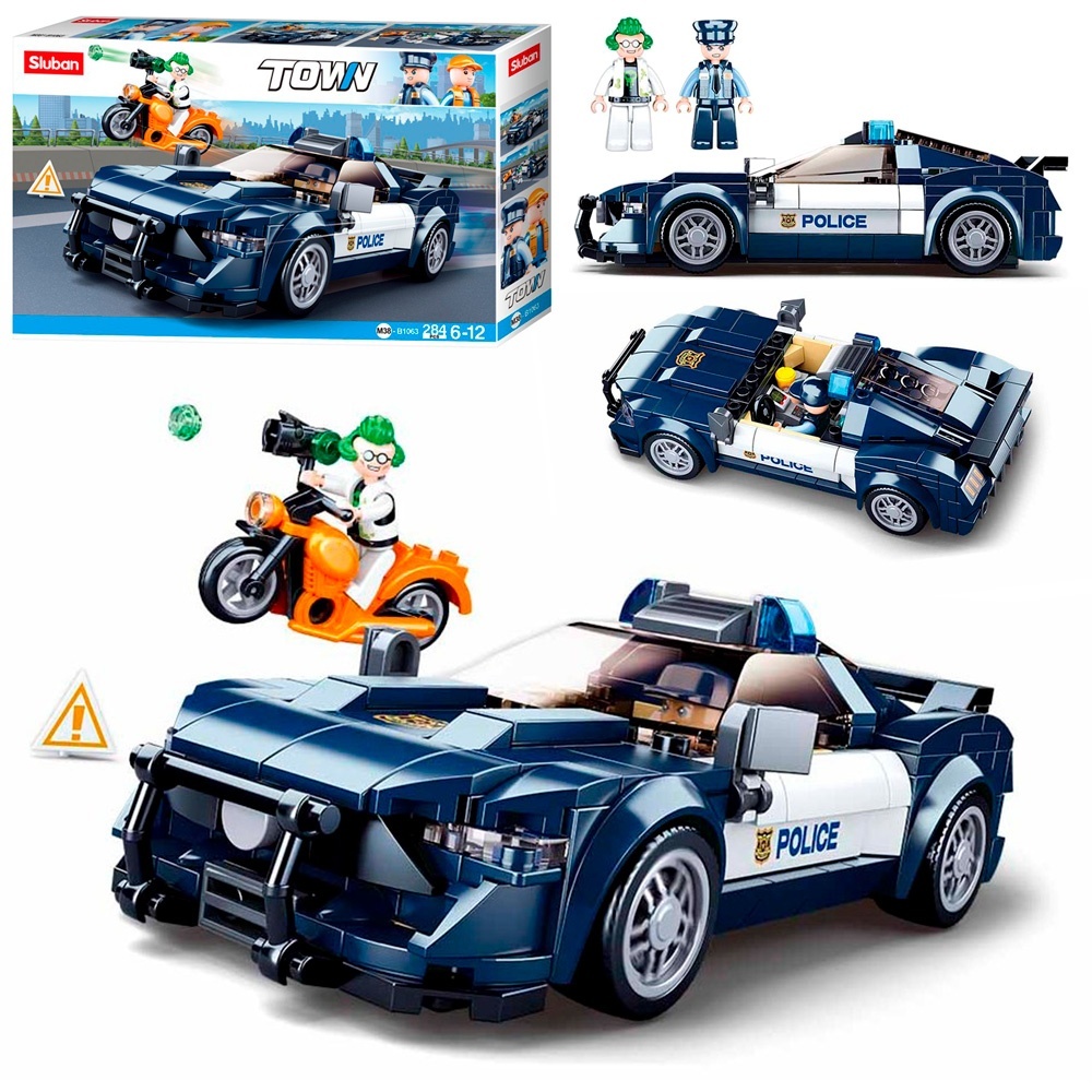 Конструктор SLUBAN M38-B1063 "Town": Поліцейська машина, 284 дет.