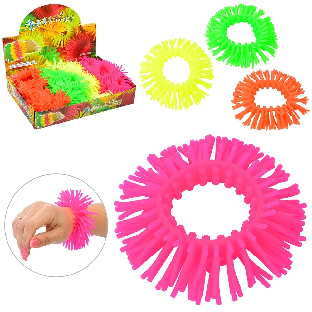 Ї-їжачок MS 4023 браслет, 4 кольори, 50 шт. в диспл., 29-6-21,5 см.