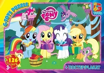 MLP012 Пазли ТМ "G-Toys" із серії "My little Pony" (Маленька поні), 117 ел.