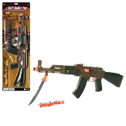 Автомат 558-30 кулі-присоски, мішень, лист, 70-22,5-6 см.