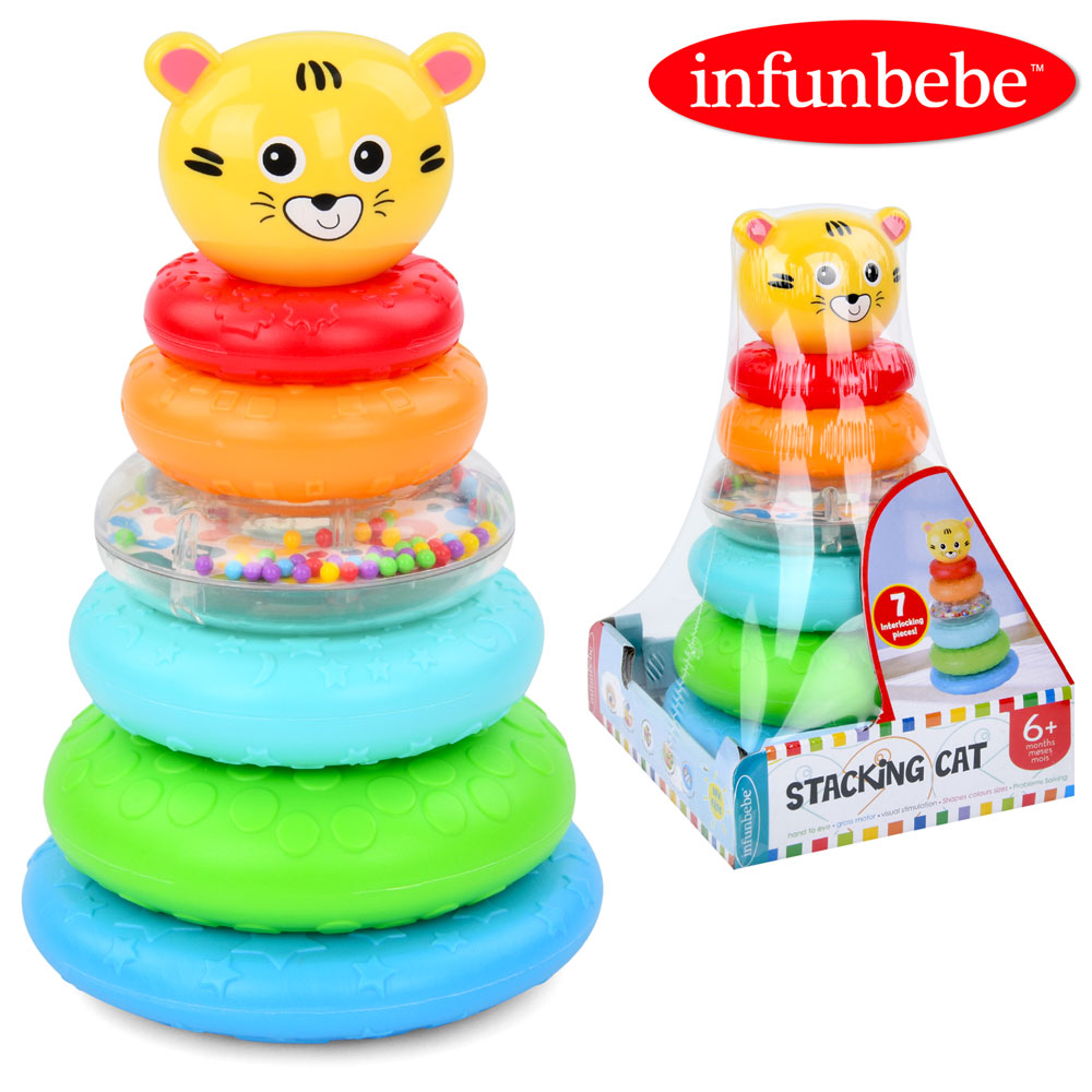 Пірамідка PL2201C тигр, кільця 5 шт., кор., кул., 14-21-14 см.