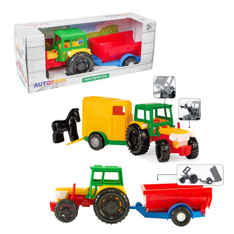 Фотография 1 товарной позиции интернет-магазина детских игрушек www.smarttoys.com.ua гр Трактор з причепом 39009 (6) 