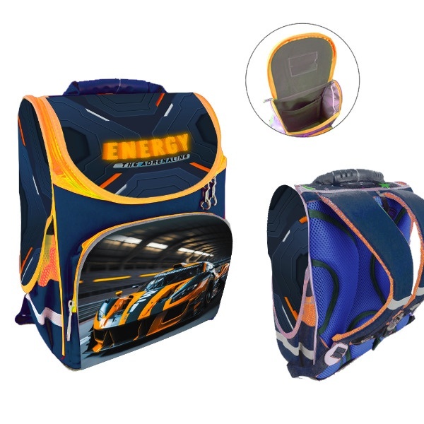 Ранець-короб ортопедичний, Енергія руху 34*26*15см, Space, Д