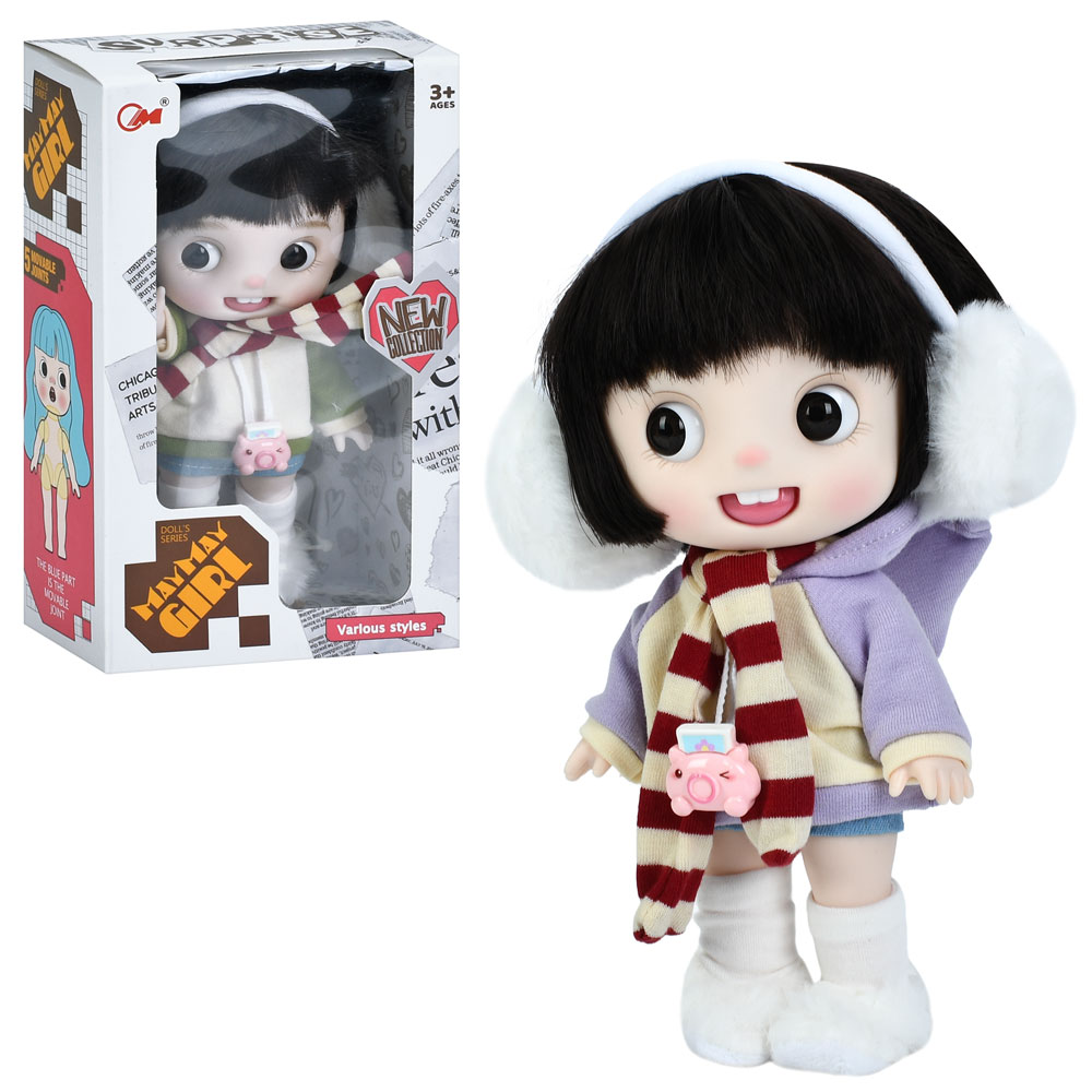 Лялька B233-C 2 кольори, кор., 15-25-9 см.