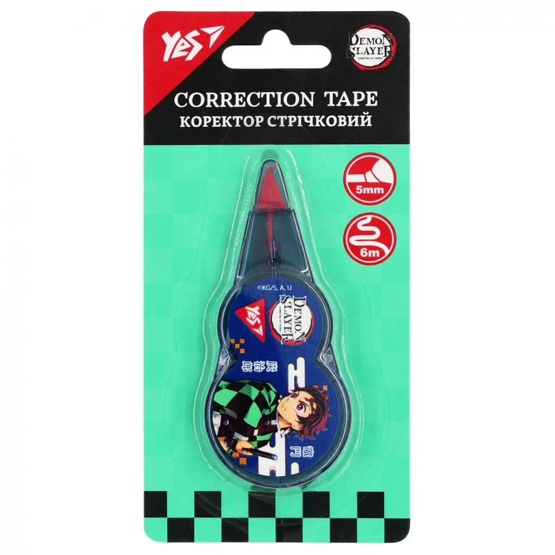 Коректор Yes стрічковий 5мм х 6м "Demon Slayer"